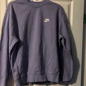 Nike Purple Crewneck Sweatshirt with Classic Design